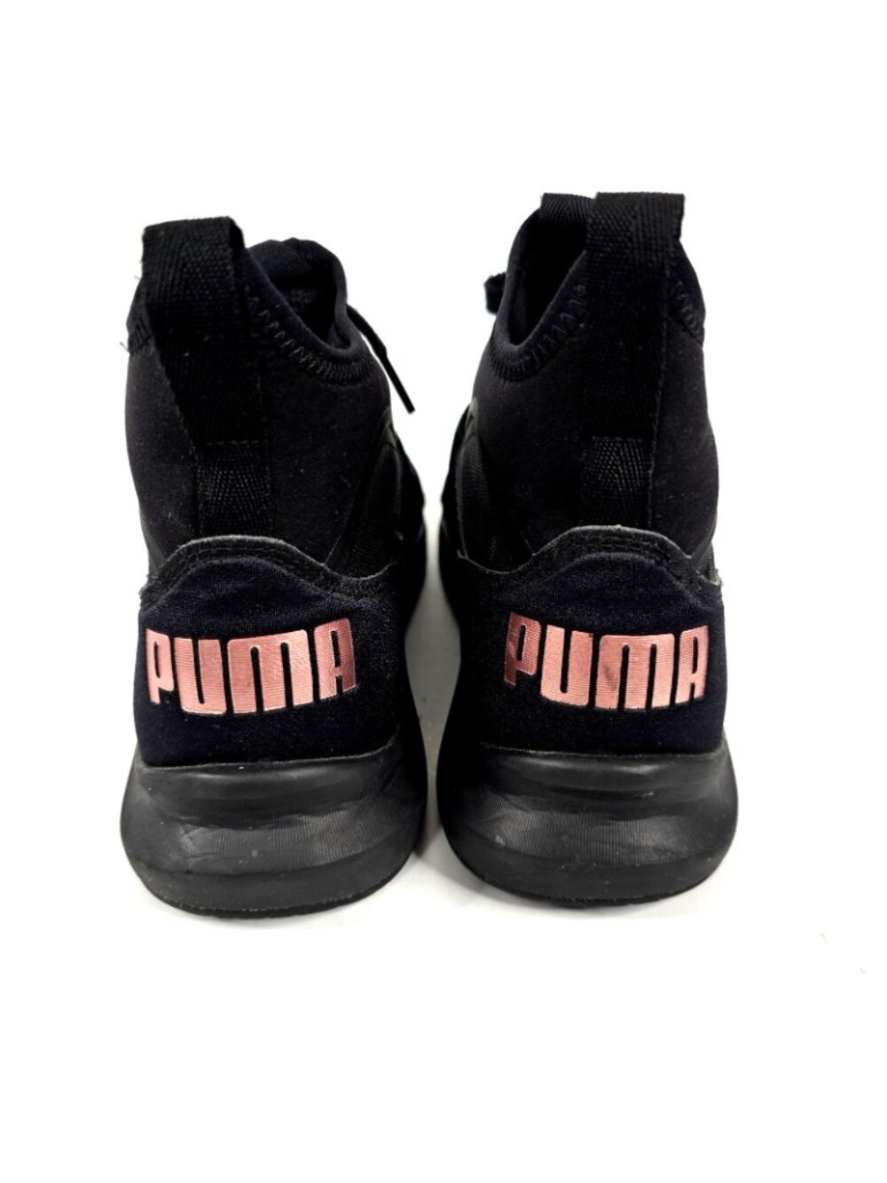 Puma Phenom Black/Pink Hi-Top Athletic Shoes Women's Size 8 - Picture 5 of 9